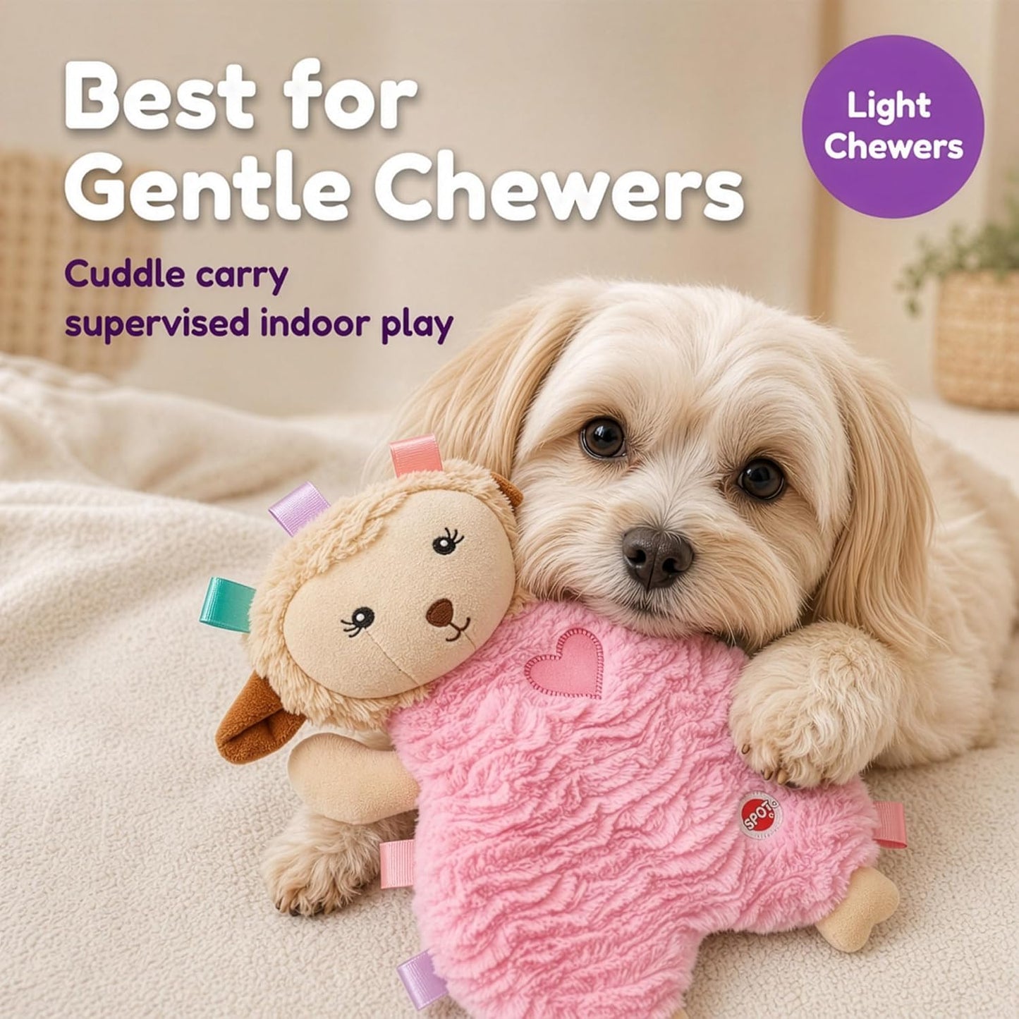 SPOT Soothers Multipurpose Dog Lick Mat - 6in Slow Feeder & Crate Enrichment Toy for Small & Medium Dogs and Puppies, Food-Grade Rubber, Dishwasher Safe, Anxiety & Boredom Relief