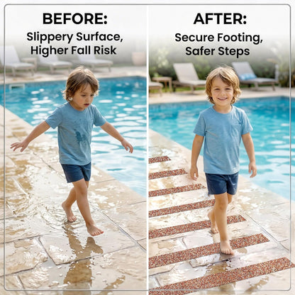 LifeGrip Stair Treads Non-Slip (15PCS), Anti Slip Transparent Stair Treads Tape for Indoor Wooden Step (4"X30"X15P-Treads)