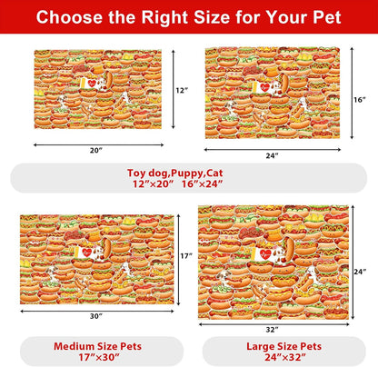 Dog Food Mats for Floors Waterproof Mat for Cat Food and Water Bowls - Absorbent Quick Dry Non Slip Mat for Pet Feeding