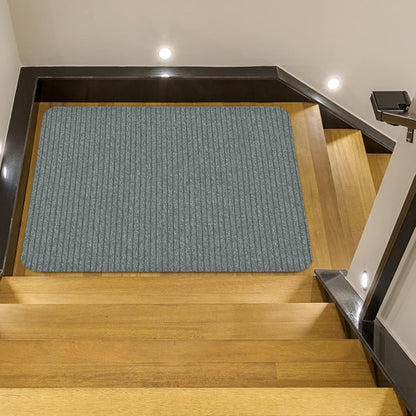 Stair Treads for Wooden Steps Carpet, Non-Slip Stair Runner Indoor Outdoor Stair Tread Mats Covers Pads, 19" x 31"Matching Landing Step Runner for Elders, Kids and Dogs (19" x 31", Black)
