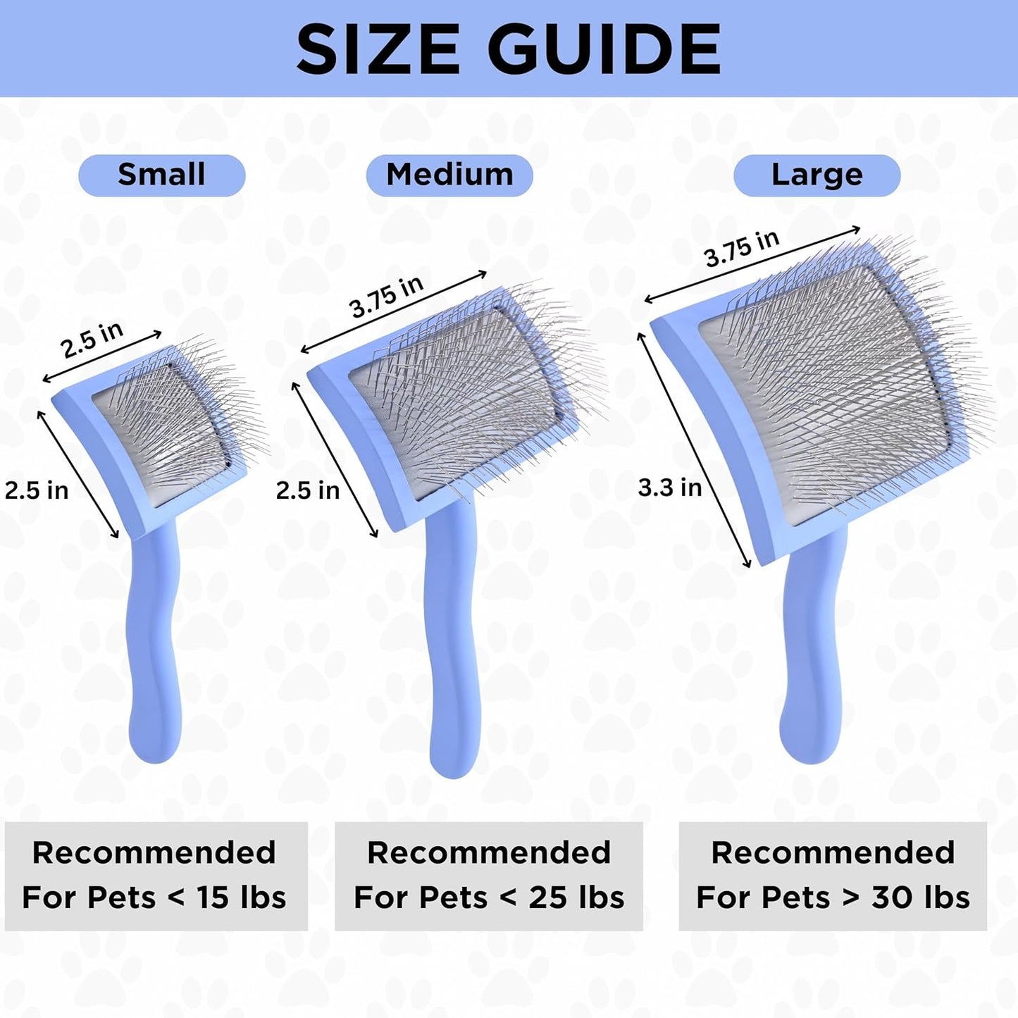 Slicker Brush for Dogs, Dog Grooming Supplies - Best Doodle & Poodle Brush for Haired Dogs - Goldendoodle Pin Detangler for Dematting (Medium Curved)