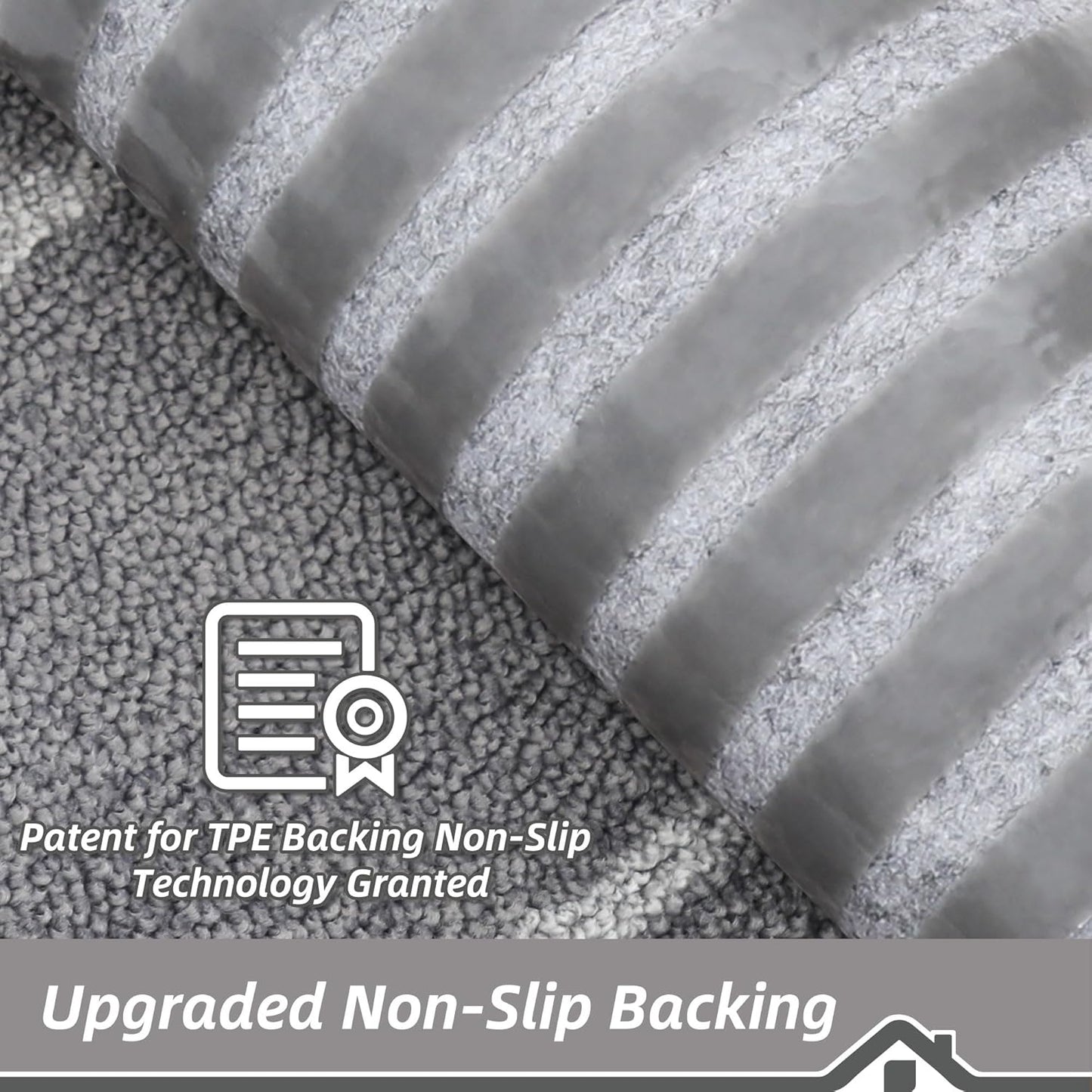 BEQHAUSE Non Slip Stair Treads for Wooden Steps Indoor Washable Stair Runner 28inX9in Polyester Durable Stair Treads Carpet for Dogs,Kids and Elders 15pcs,Dark Grey
