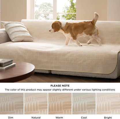 Bedsure Waterproof Couch Cover for Dogs Washable - Waterproof Blanket for Large Dogs Couch Sofa Bed Cozy, Lightweight Furniture Protector for Pet Cat Quick Drying, Ash Grey, 52x82IN