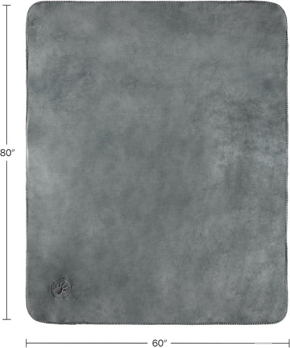 Waterproof Pet Blanket - 50x60-Inch Reversible Sherpa Fleece Throw Protects Couches, Cars, and Beds from Spills, Stains, and Fur by PETMAKER (Gray)