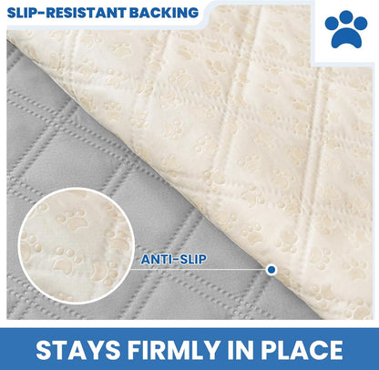 Waterproof Dog Blanket, Non-Slip Soft Pet Bed Cover, Couch Cover for Dogs Washable, Protects Sofa, Furniture, Crate, Car, Tear Resistant Leakproof Pet Blanket (30x70 Inch, Dark Grey)