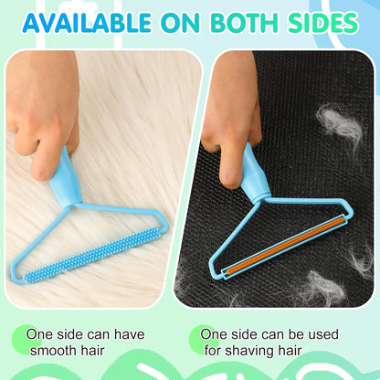 Honeydak 3 Pieces Hair Remover Tool Dog Hair Remover Pro Silicone Cleaner Brush Roller Fuzz Hairball Brush for Carpet Rake, Car Mat, Couch, Pet Bed, Clothes