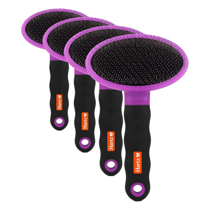 Hartz Groomer's Best Small Slicker Brush for Cats and Small Dogs, Black/Violet, 1 Count