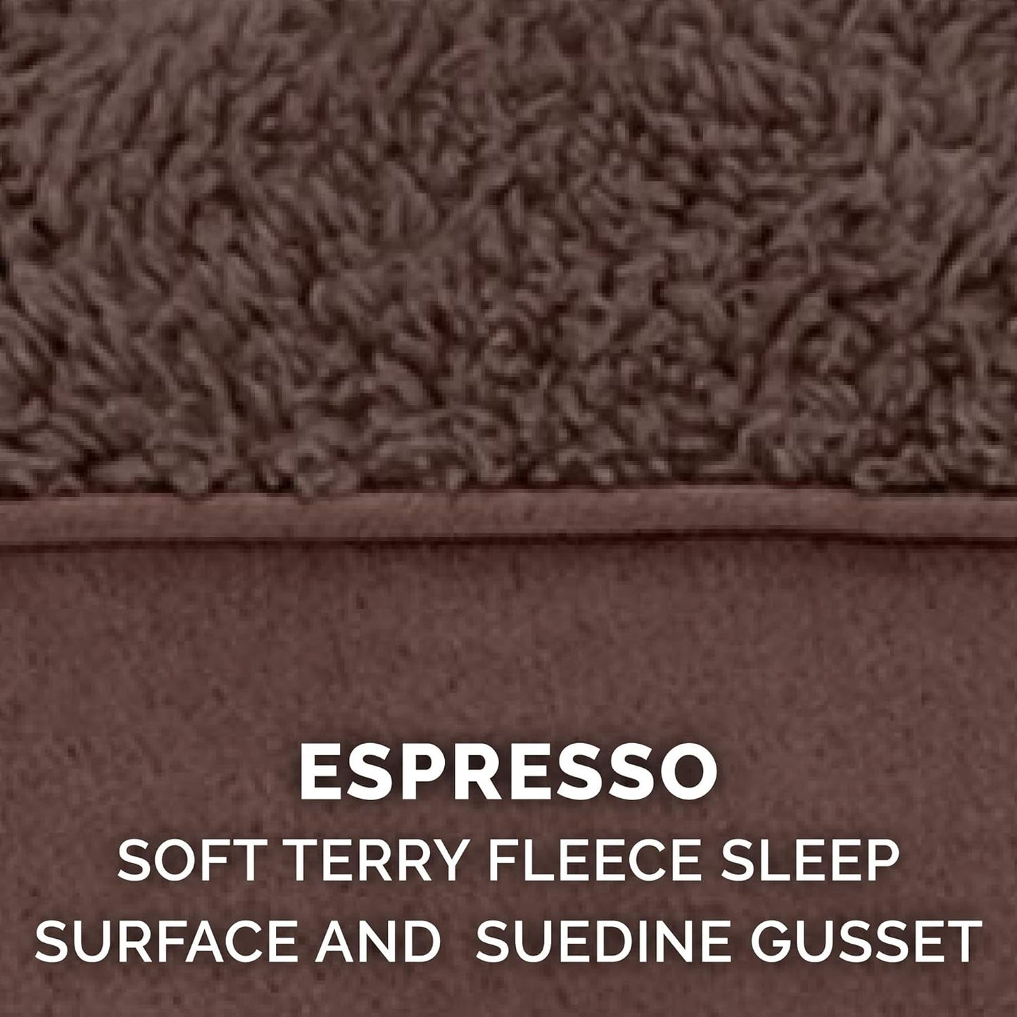 Furhaven Replacement Dog Bed Cover Ultra Plush Faux Fur & Suede Mattress, Machine Washable - Gray, Large