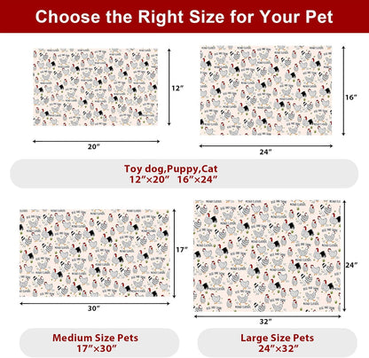 Dog Food Mats for Floors Waterproof Mat for Cat Food and Water Bowls - Absorbent Quick Dry Non Slip Mat for Pet Feeding