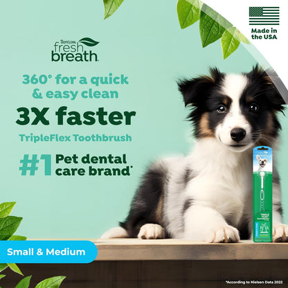 TropiClean Fresh Breath Finger Brushes for Pets, 2 pack -