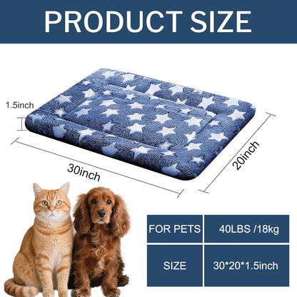 Dog Bed Mat – Soft & Comfortable Dog Kennel Pad for Crate – Durable Crate Bed & Mat for Dogs & Cats – Ideal for Crate, Kennel, and Home Use