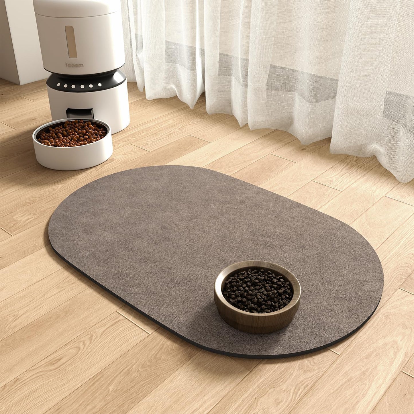 Absorbent Dog Food Mat-Cat Dog Mat for Food and Water Bowl, Quick Dry Pet Food Mat, No Stains Dog Feeding mat, Dog Accessories Pet Supplies Mat-Dog Water Bowl Mat for Messy Drinkers