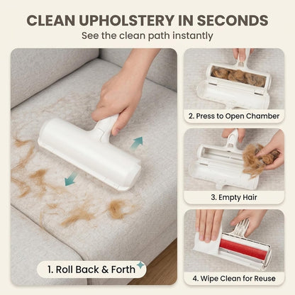 Reusable Pet Hair Remover Roller for Dog & Cat Hair Self Cleaning Lint Roller for Furniture, Couch, Carpet,Rugs,Bedding & Car