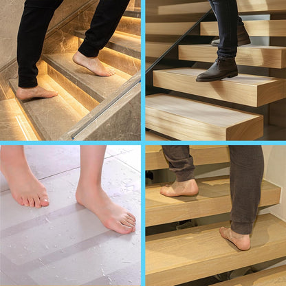 LifeGrip Anti Slip Transparent Anti Slip Tape, 4 inch by 30 feet, Non-Slip Traction Grip Tape to Tubs, Boats, Stairs, Clear, Soft, Comfortable for Bare feet (4" X 30')