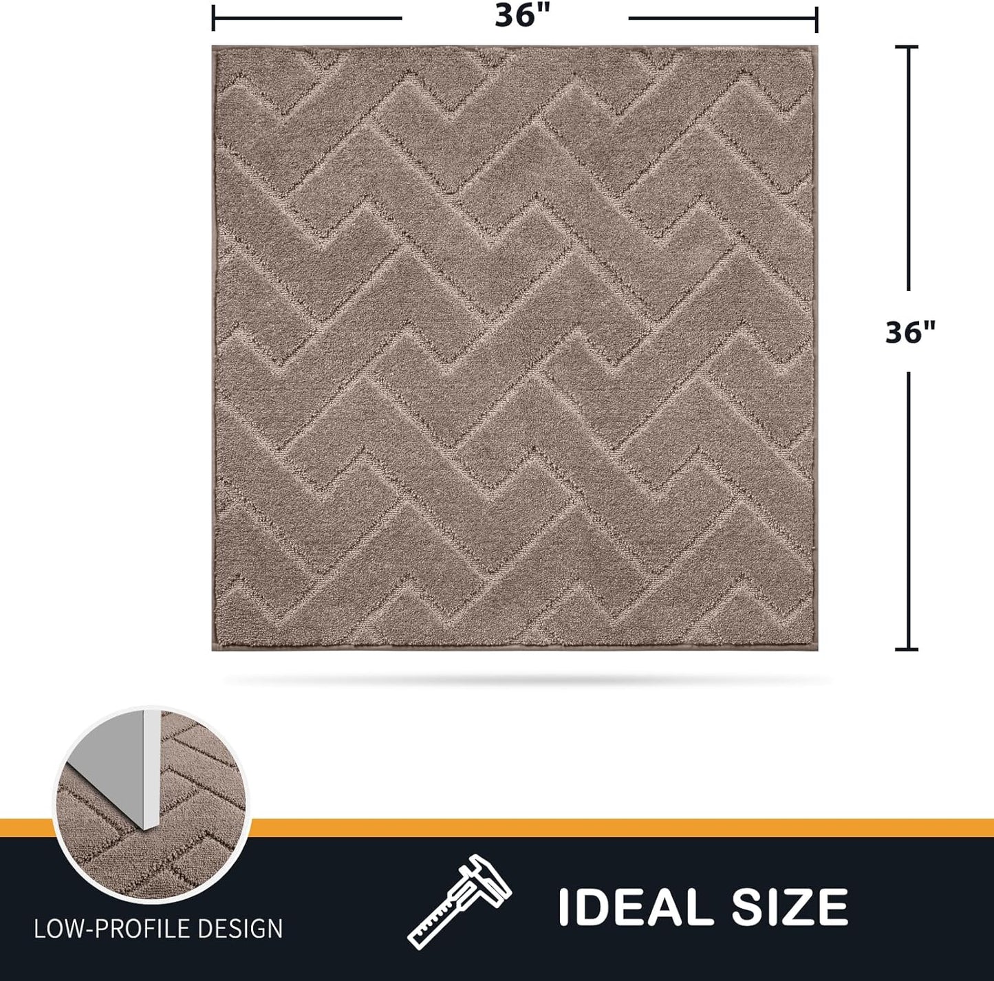 PURRUGS Dirt Trapping Door Mat 20" x 31.5", Non-Slip Machine Washable Entry Rug, Dog Doormat, Indoor Front Door Mat, Super Absorbent Entryway Rug for Muddy Shoes & Paws, Taupe