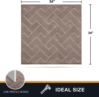PURRUGS Dirt Trapping Door Mat 20" x 31.5", Non-Slip Machine Washable Entry Rug, Dog Doormat, Indoor Front Door Mat, Super Absorbent Entryway Rug for Muddy Shoes & Paws, Taupe