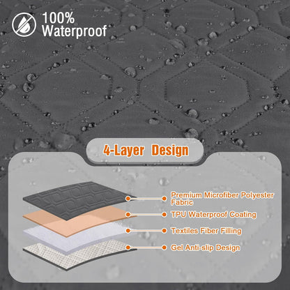 VANSOFY Couch Cover, Waterproof Sofa Covers Washable Slipcover Furniture Protector Couch Seat Covers Non-Slip Couch Cover for Dogs, Pets(Sofa, Dark Gray)