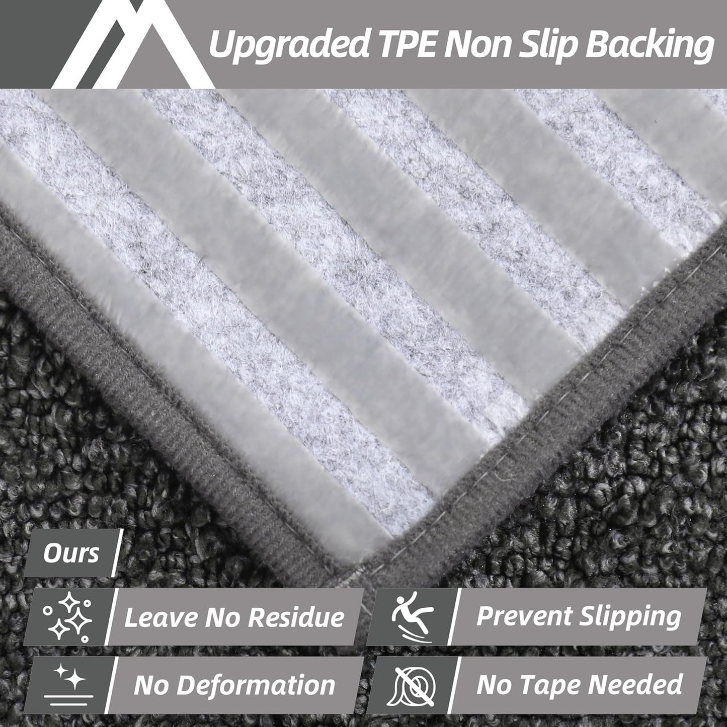 COSY HOMEER Edging Stair Treads Non-Slip Carpet Mat 28inX9in Indoor Stair Runners for Wooden Steps, Edging Stair Rugs for Kids and Dogs, 100% Polyester TPE Backing (7pc, Beige)