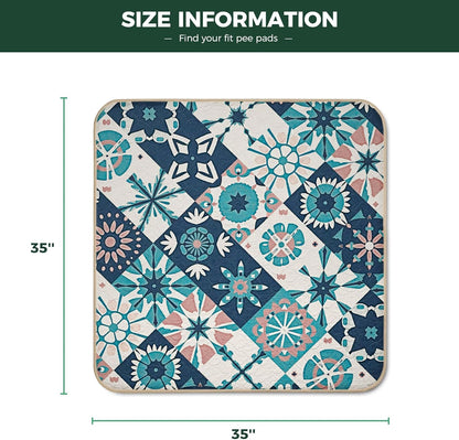 FXW Washable Pee Pads for Dogs, Puppy Pads with Super Absorbent, Specifically Designed for FXW Rollick/Homeplus 24inch 6 Panels Dog Playpen, 39" x 63" Rectangle, Khaki, 1 Pack