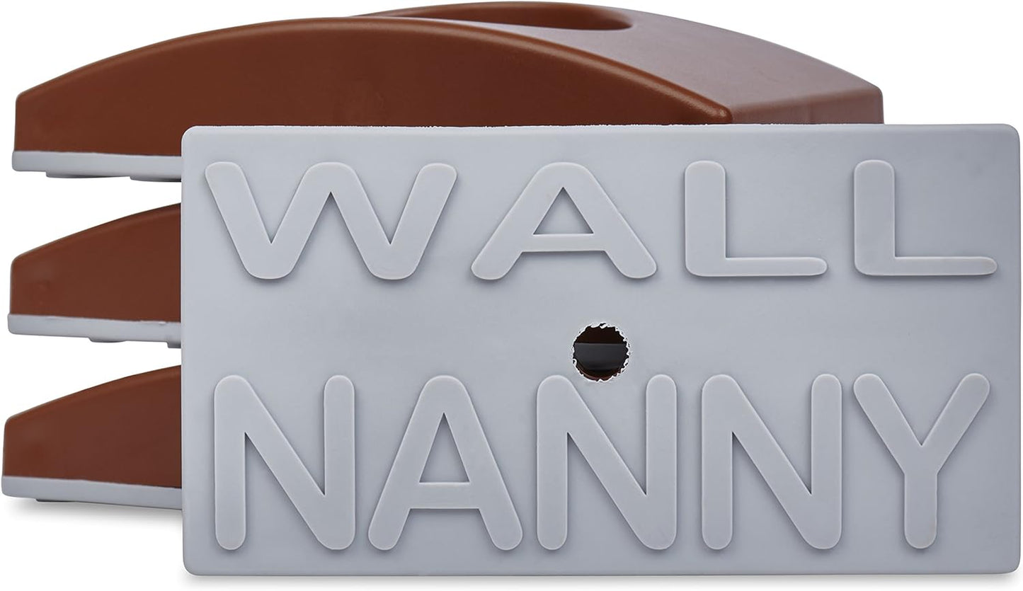 Wall Nanny 2-Pack - Works with 2 Gates - Baby Gate Wall Protector (Made in USA) Protects Walls and Doorways from Pet Gates - for Pressure Mounted Indoor Safety Baby Gates - Black