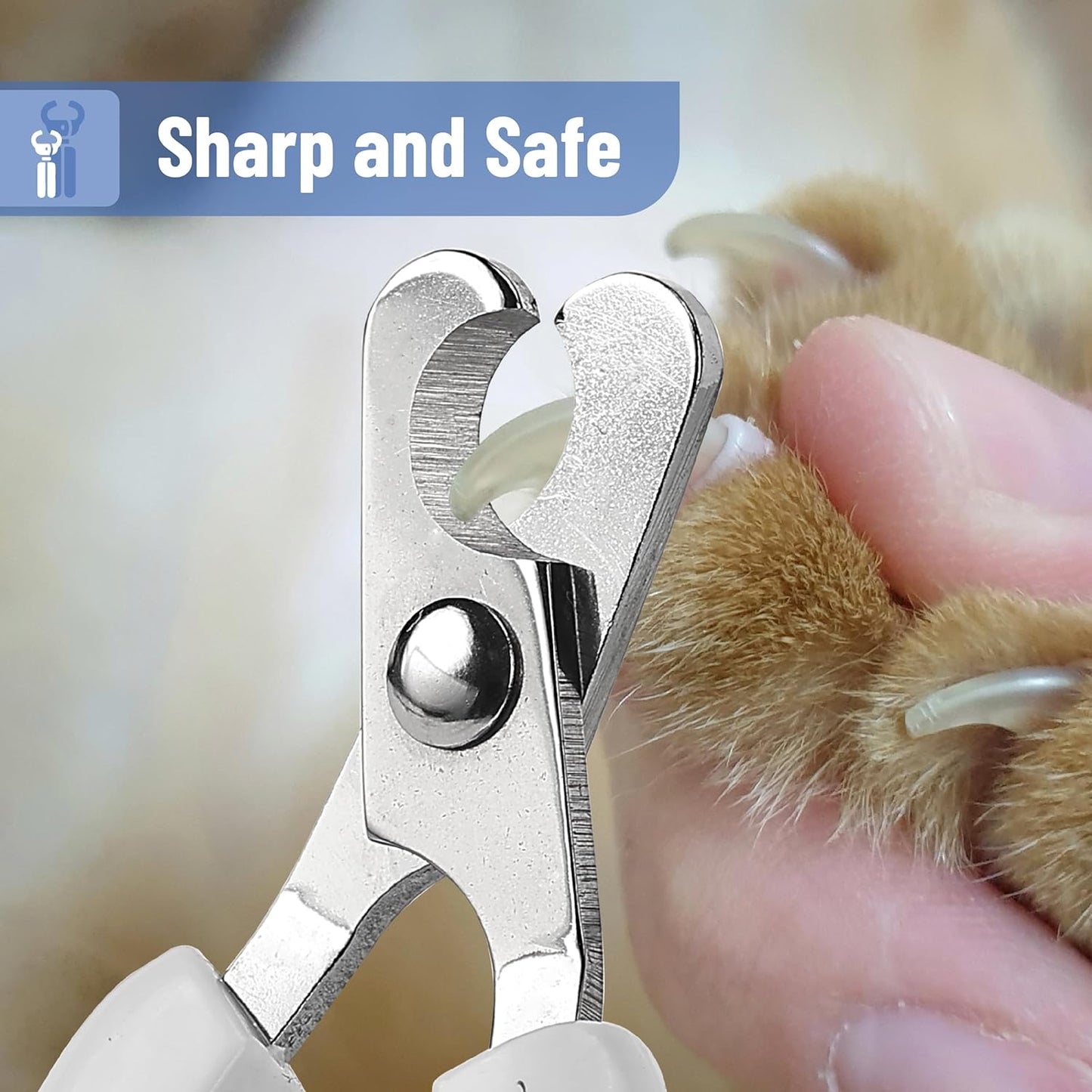 Mr. Pen- Cat Nail Clipper, Stainless Steel, Professional Sharp Cat Claw Trimmer for Small and Medium Cats, Pet Nail Clipper with Sturdy Non Slip Handle