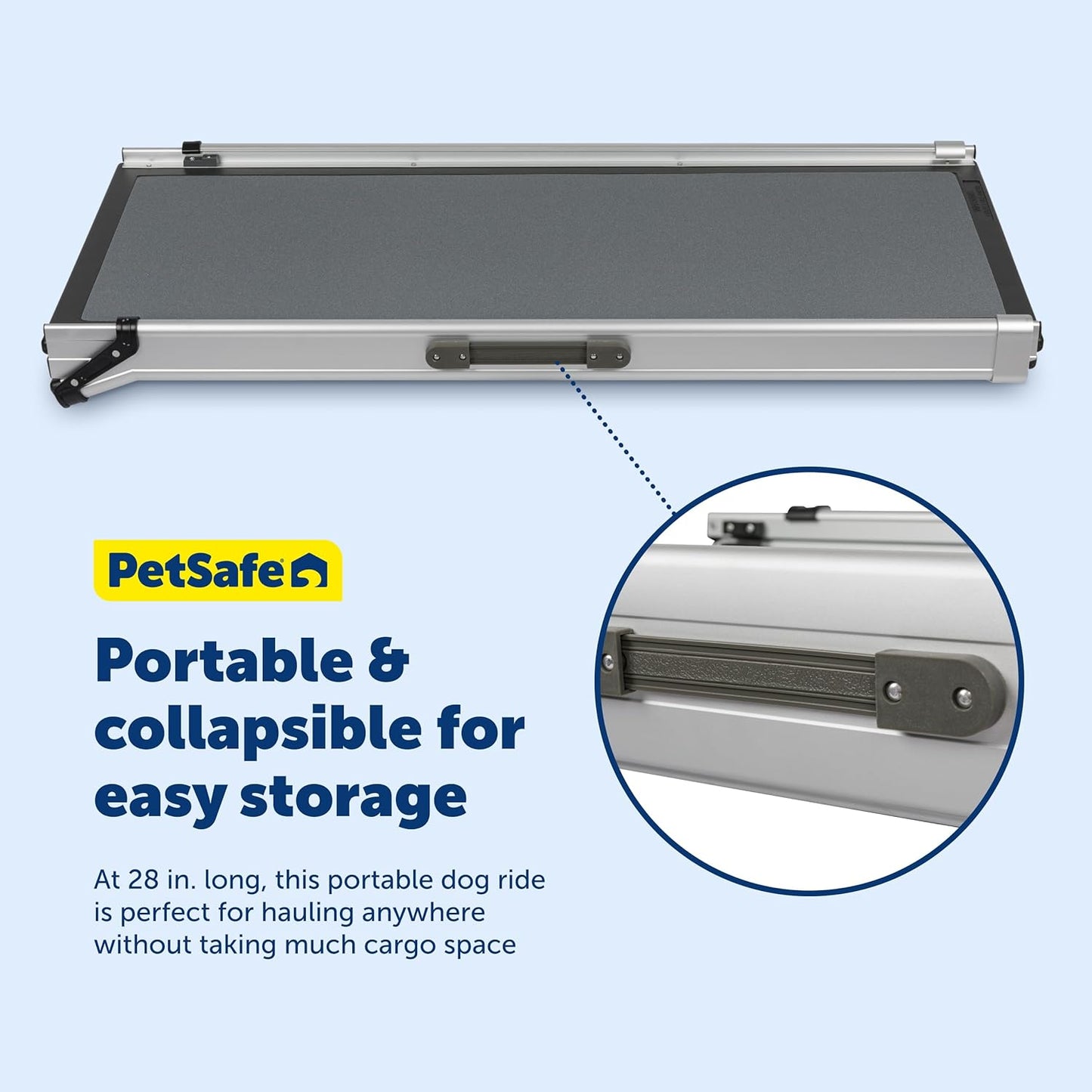 PetSafe Happy Ride Telescoping Dog Ramp, Portable Pet Ramp for Cars, Trucks & SUVs with Adjustable Sizing