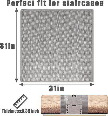 FlowaFoli Stair Treads for Wooden Steps Indoor,8" X 30" (15 in Pack) Stair Treads Non Slip, Machine Washable for Kids Elders and Pets,Beige