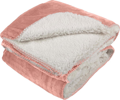Waterproof Pet Blanket - 50x60-Inch Reversible Sherpa Fleece Throw Protects Couches, Cars, and Beds from Spills, Stains, and Fur by PETMAKER (Gray)