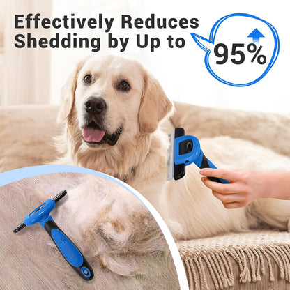 MIU COLOR Pet Grooming Brush, Deshedding Tool for Dogs & Cats, Effectively Reduces Shedding by up to 95% for Short Medium and Long Pet Hair