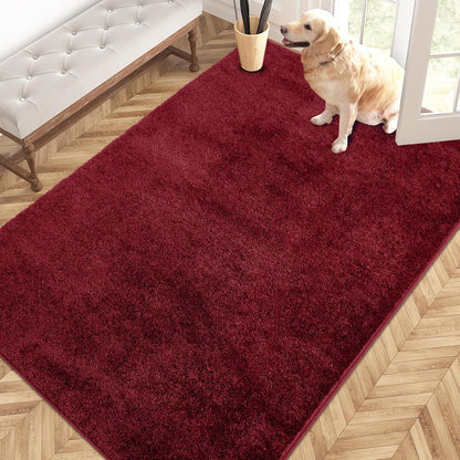 PURRUGS Dirt Trapping Door Mat 20" x 31.5", Non-Slip Machine Washable Entryway Rug, Dog Doormat, Indoor Front Door Mat, Super Absorbent Entry Rug for Muddy Shoes & Paws, Bluish Grey-Black