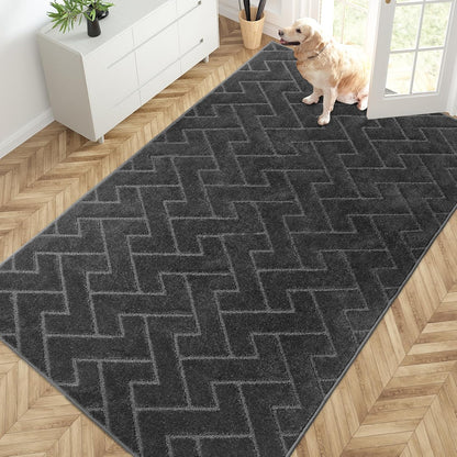 PURRUGS Dirt Trapping Door Mat 20" x 31.5", Non-Slip Machine Washable Entry Rug, Dog Doormat, Indoor Front Door Mat, Super Absorbent Entryway Rug for Muddy Shoes & Paws, Taupe