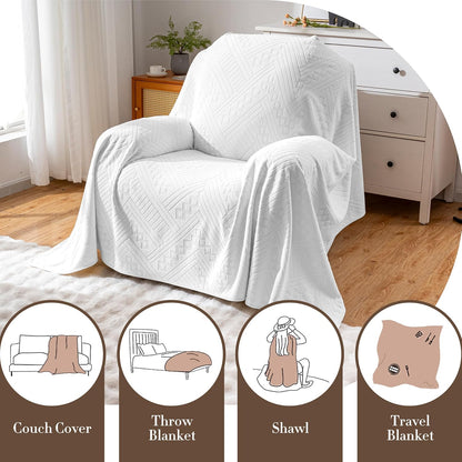 Waterproof Couch Cover, Reversible, Pet-Friendly, Washable and Anti-Slip Couch Covers for Sofa Protection with 3 Cushions, Sofa Slipcovers for Dogs and Cats (71×118in/Brown)