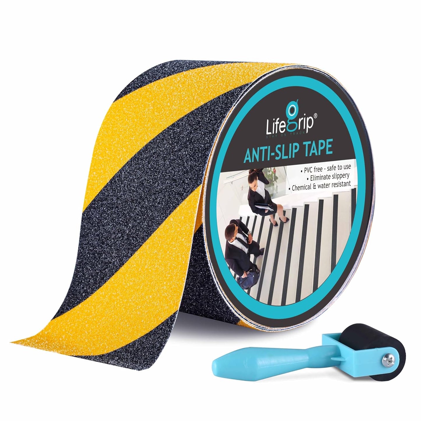 LifeGrip Anti Slip Transparent Anti Slip Tape, 4 inch by 30 feet, Non-Slip Traction Grip Tape to Tubs, Boats, Stairs, Clear, Soft, Comfortable for Bare feet (4" X 30')