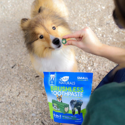 Ark Naturals Soft Brushless Toothpaste, Dog Dental Chews for Small Breeds, Freshens Breath, Unique Texture Helps Reduce Plaque & Tartar, 12oz, 1 Pack