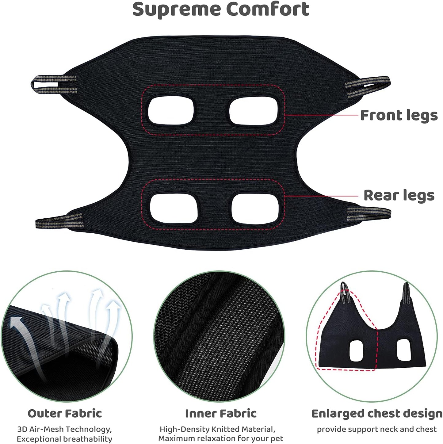 Guzekier Dog Grooming Hammock Harness for Dogs, Dog Nail Clipper