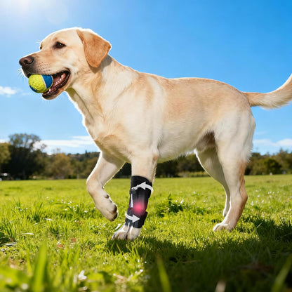 Dog Knuckling Brace, Dog Toe Grips for ACL Injury, Hock Fracture, Arthritis & Meniscus Tears, Rear Legs, L
