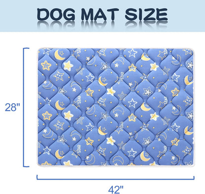 Bubble bear Dog Crate Mat - Ultra Soft, Washable & Anti-Slip Kennel Pad for Small/Medium/Large Dogs, Dark-Hued to Hide Stains (48"x30")