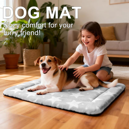 Dog Bed Mat – Soft & Comfortable Dog Kennel Pad for Crate – Durable Crate Bed & Mat for Dogs & Cats – Ideal for Crate, Kennel, and Home Use