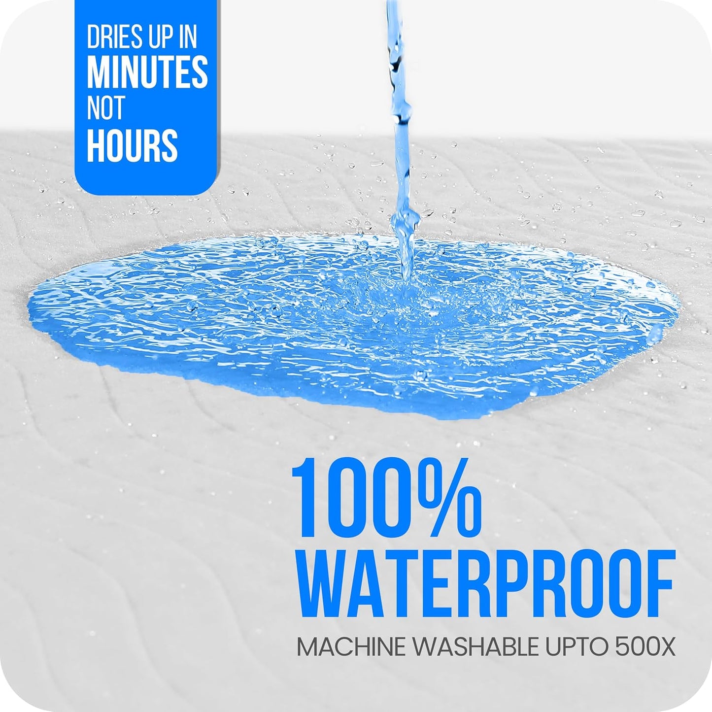 Utopia Bedding Washable Pee Pads for Dogs 34" x 36" (Pack of 4), Waterproof Incontinence Bed Pads for Adults, Elderly and Kids, Heavy Absorbency Pet Training Pads for Sofa and Couch (Green, Blue)