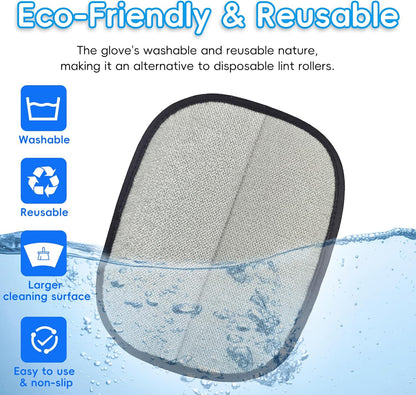 Pet Hair Removal Glove, Magic Brush Electrostatic Mitt, Pet Hair Remover Tool for Dog & Cat, Reusable Pet Hair Gloves Pet Grooming Needs, Fur Remover for Couch, Clothing, Carpet & Car Seat