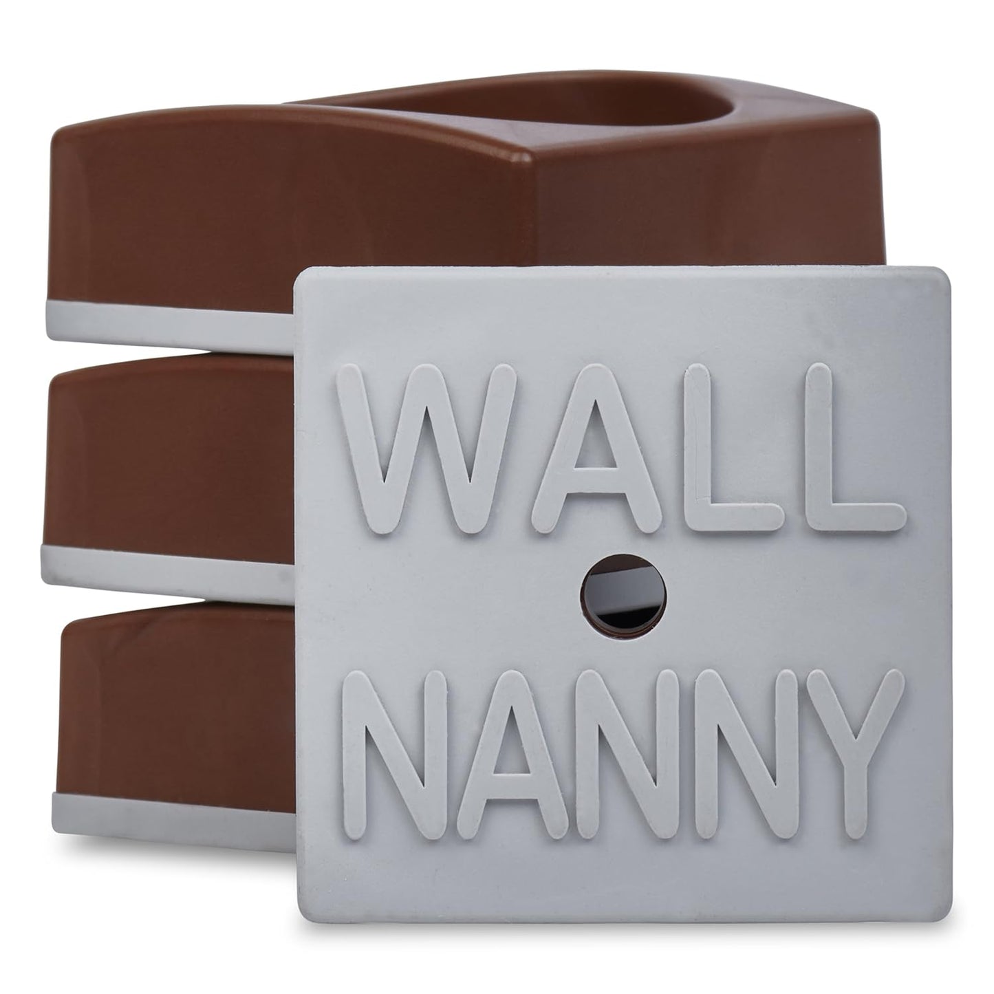 Wall Nanny Mini - Smallest Baby Gate Wall Protector (Made in USA) Protect Walls & Doorways from Pet Gates & Dog Gate Spindles - Child Pressure Mounted Baby Gate for Stairs Wall Cup (White) 4 Pack