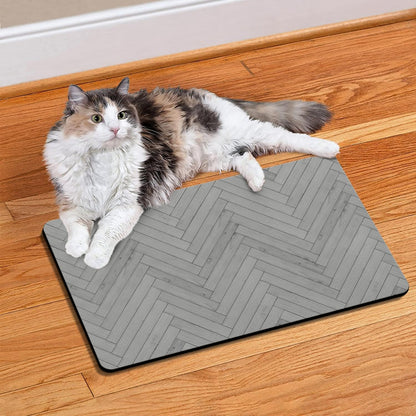 Dog Food Mats for Floors Absorbent, Pet Cat Food Mat - Quick Dry Dog Bowl Mats for Food and Water, Eco-Friendly Pet Supplies