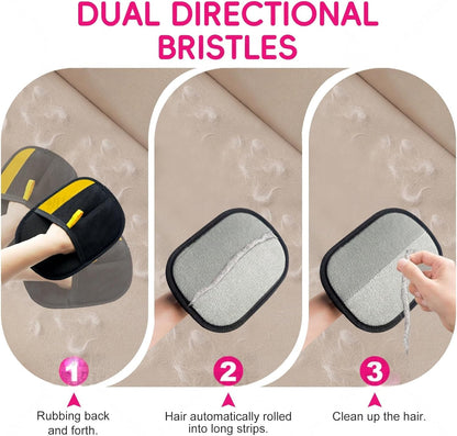 Pet Hair Removal Gloves, Magic Brush pet Hair Removal Device, Reusable pet Hair Removal Tools, Remove Dog and cat Hair from Sofas, Carpets, Seats, Clothes, and car Seats.