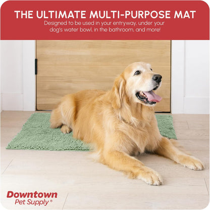 My Doggy Place Dog Mud Mat, 36"x26" Ash – Thick Microfiber Entry Rug for Snow, Mud & Salt – Absorbent, Quick-Dry, Washer-Safe & Non-Slip, Large