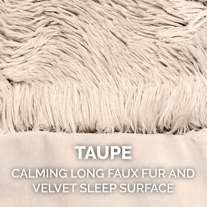 FurHaven Waterproof Throw Blanket For Dogs & Indoor Cats, Reversible Protective Pet Blanket, Extra Large, Long Faux Fur & Velvet, Mist Gray