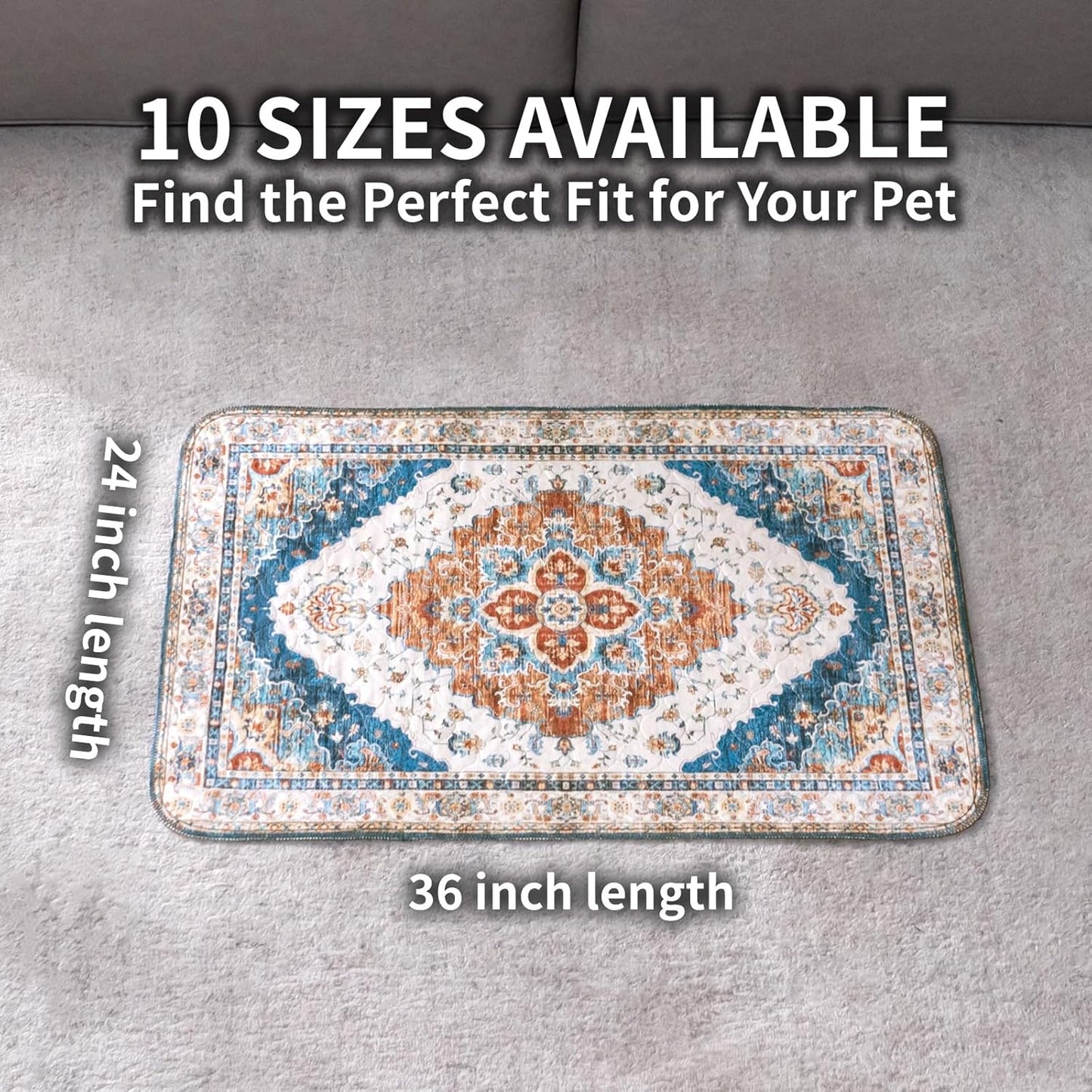 Washable Pee Pads for Dogs, Reusable Puppy Potty Training Pads, Ultra-Absorbent Thick Waterproof Leak-Proof Non-Slip Pads & Mat for Crate, Playpen, Floor, Whelping & Housebreaking , 2 Pack 18"x24"