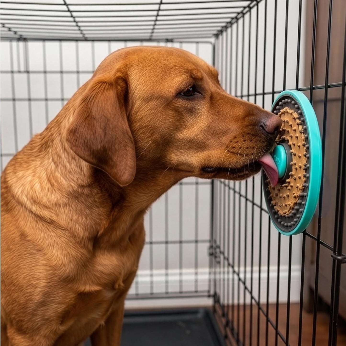 SPOT Soothers Multipurpose Dog Lick Mat - 6in Slow Feeder & Crate Enrichment Toy for Small & Medium Dogs and Puppies, Food-Grade Rubber, Dishwasher Safe, Anxiety & Boredom Relief