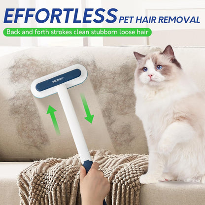 BOOMJOY Pet Hair Remover - Reusable Dog Cat Hair Remover Brush for Furniture, Couch, Carpet - Lint Remover for Pet