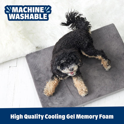 Barkbox Orthopedic Dog Bed with Memory Foam, Premium Comfort for Dogs and Puppies, Large Sized Dog Bed for Joint Relief and Restful Sleep, Durable and Easy to Clean - Grey, Large