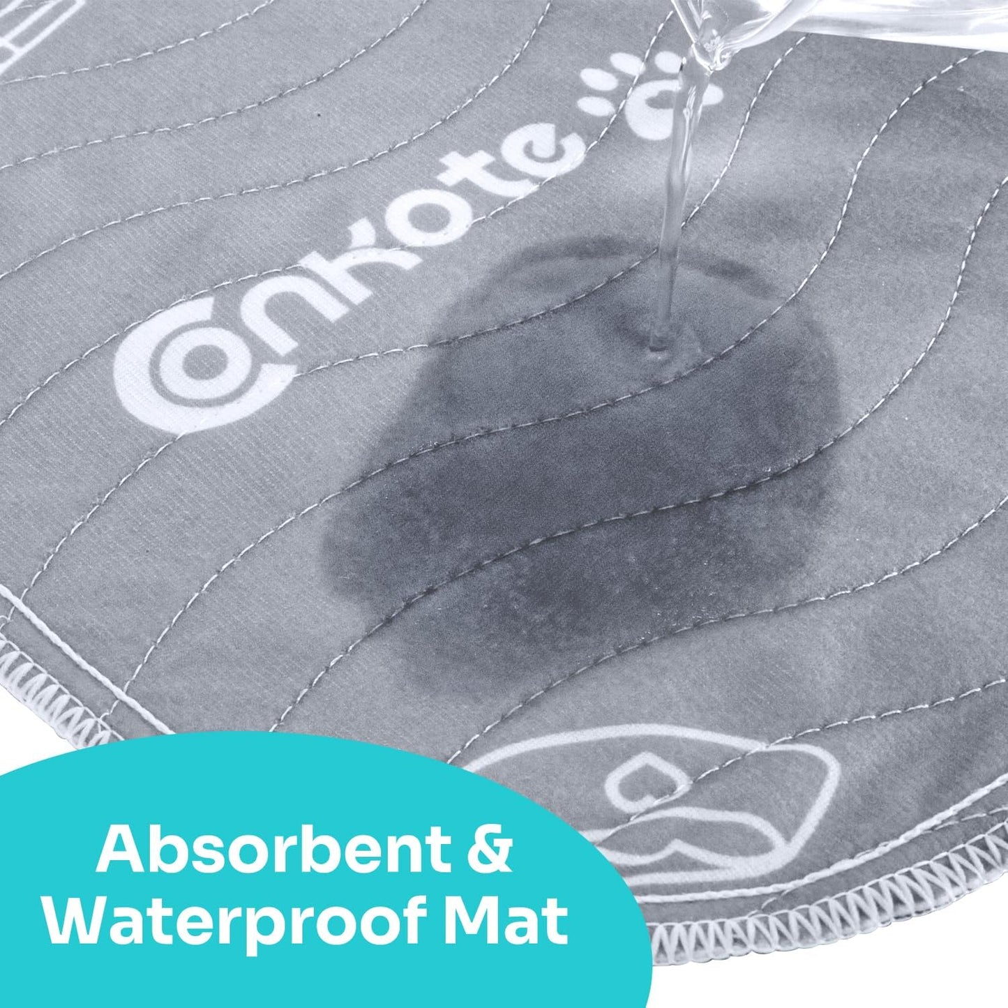 Conkote Reusable Pee Pads for Dogs Extra Large 60" x 48" Puppy Playpen Mat, Washable Pee Pads Heavy Absorbency Waterproof Dog Training Pads Non-Slip for Housebreaking, Whelping, Potty, Crate
